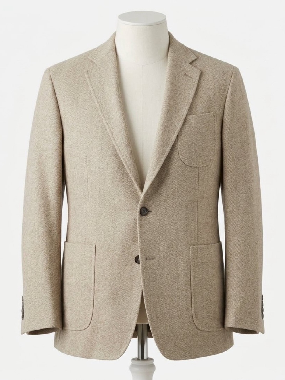 $998 Billy Reid Italy Sample Wool 40% Angora Tweed Blazer Jacket L Large 42R
